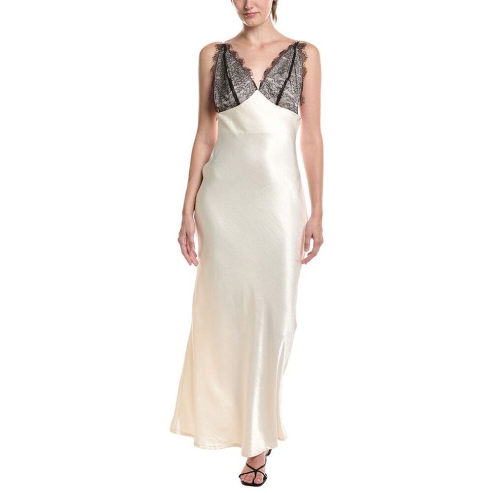 Hl Affair Womens  Sleeveless Maxi Dress, White